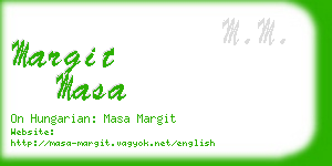 margit masa business card